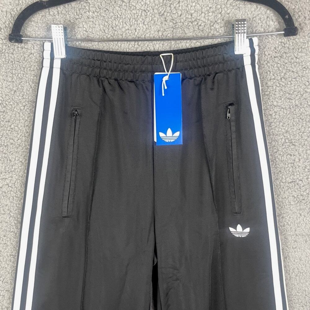 adidas Originals Black Track Pants with White Stripes - Picture 2 of 15